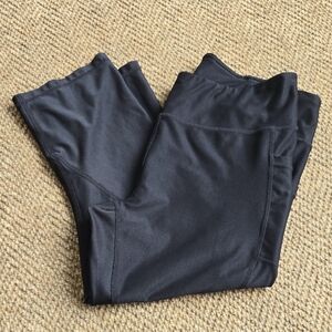 Reebok Dark Gray Activewear Leggings Capri Length